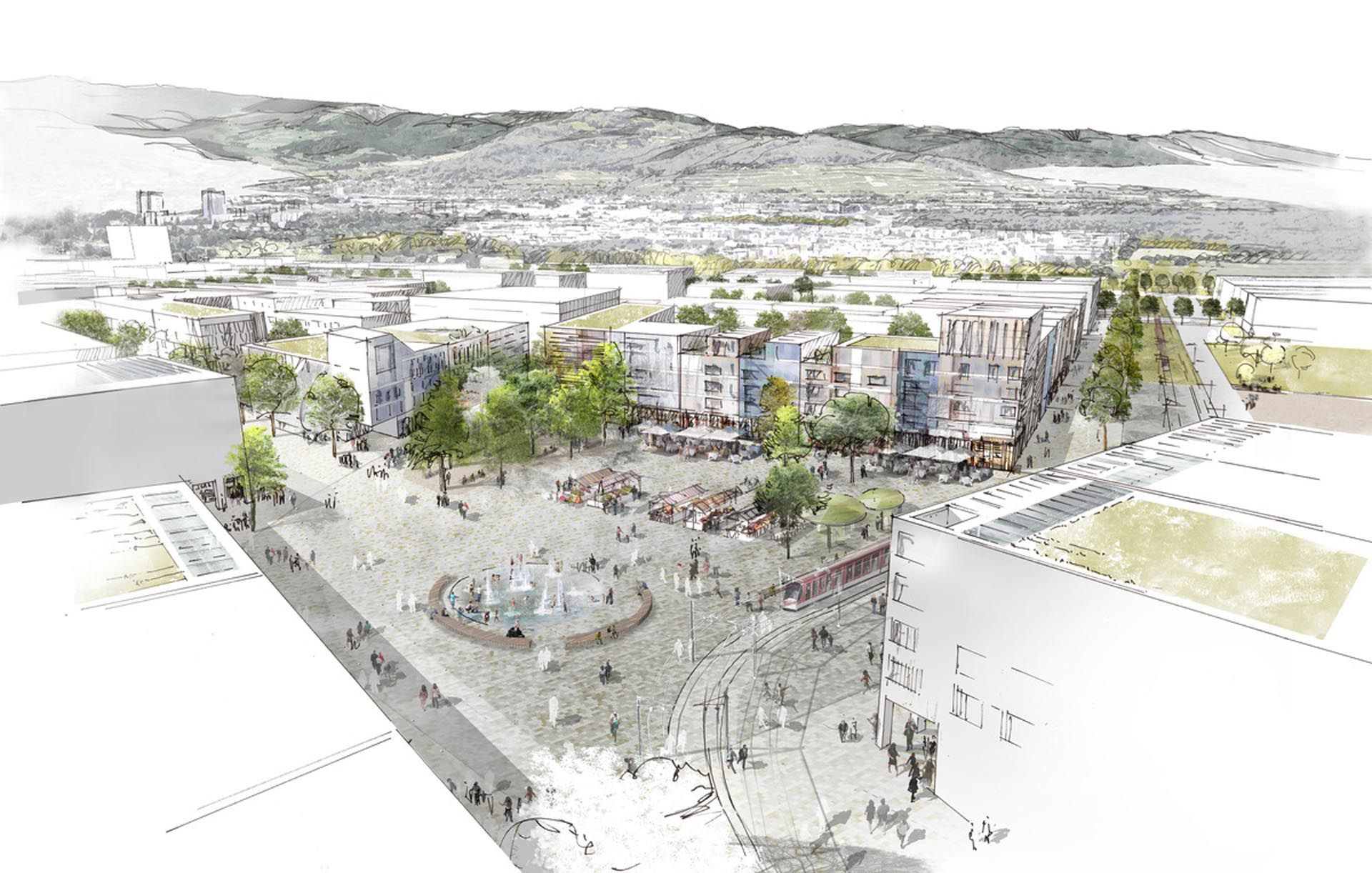 A New District at Dietenbach Freiburg, Germany/德国弗莱堡迪岑巴赫新城区规划