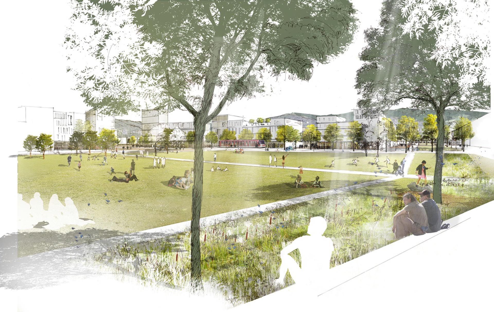 A New District at Dietenbach Freiburg, Germany/德国弗莱堡迪岑巴赫新城区规划