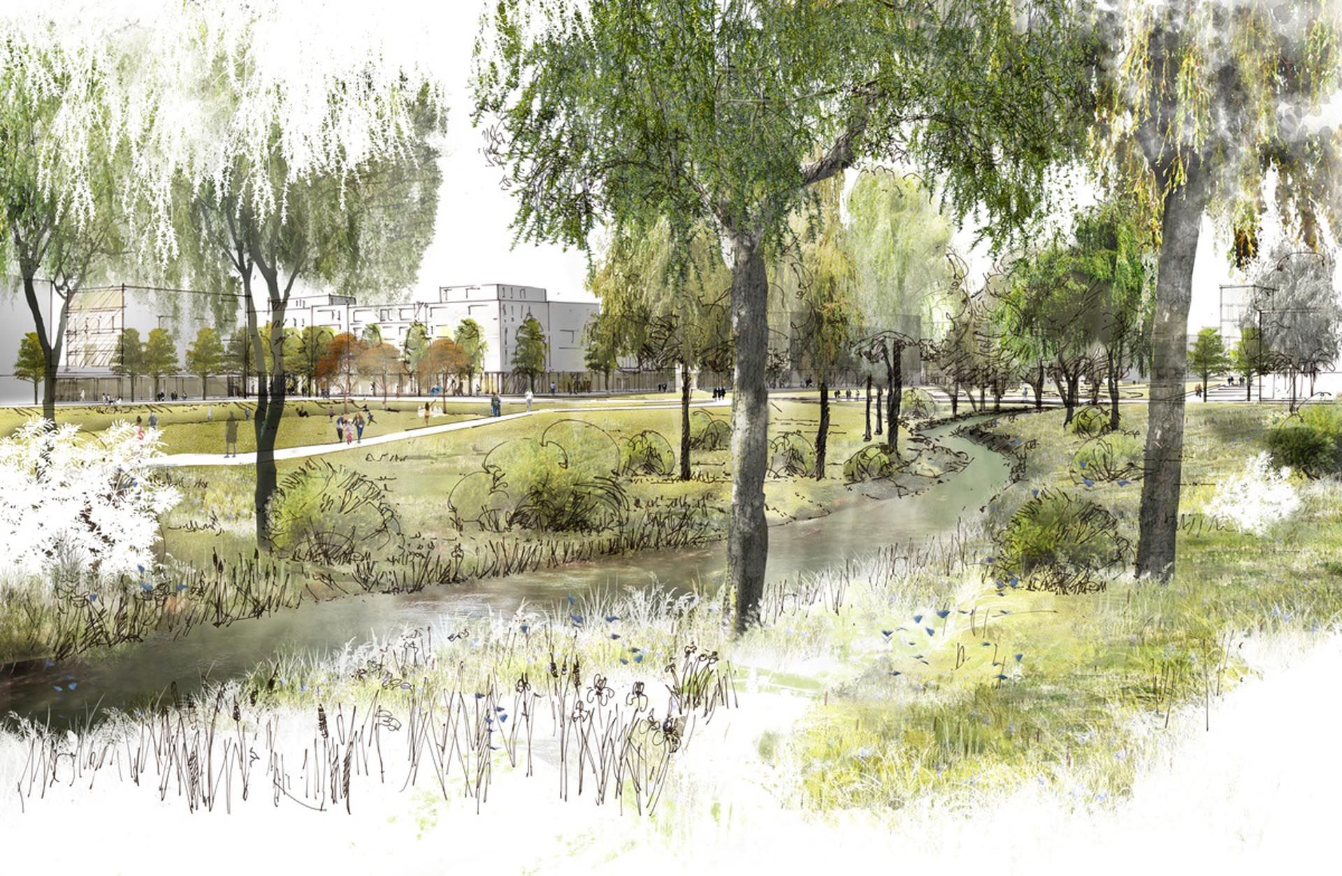 A New District at Dietenbach Freiburg, Germany/德国弗莱堡迪岑巴赫新城区规划