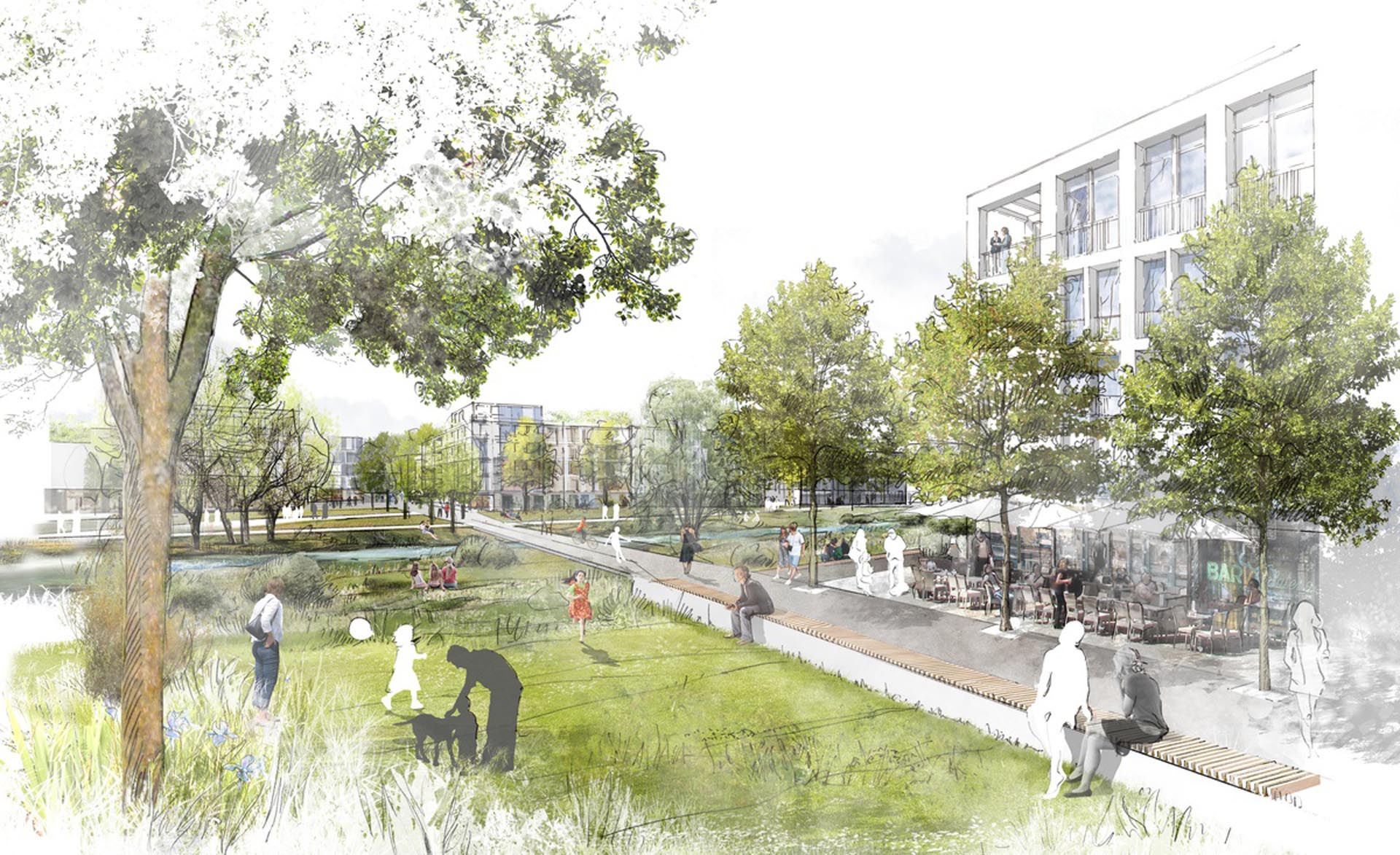 A New District at Dietenbach Freiburg, Germany/德国弗莱堡迪岑巴赫新城区规划