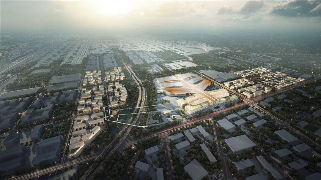 广州空港中央商务区城市设计及会展中心建筑设计（有推文）