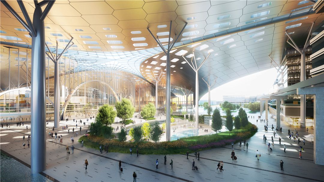 广州空港中央商务区城市设计及会展中心建筑设计（有推文）
