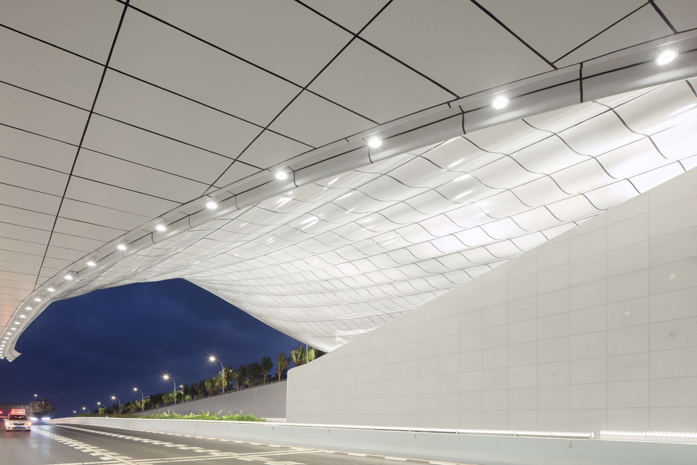 海口文明东隧道光过渡设计 Haikou Wenming East Road Tunnel