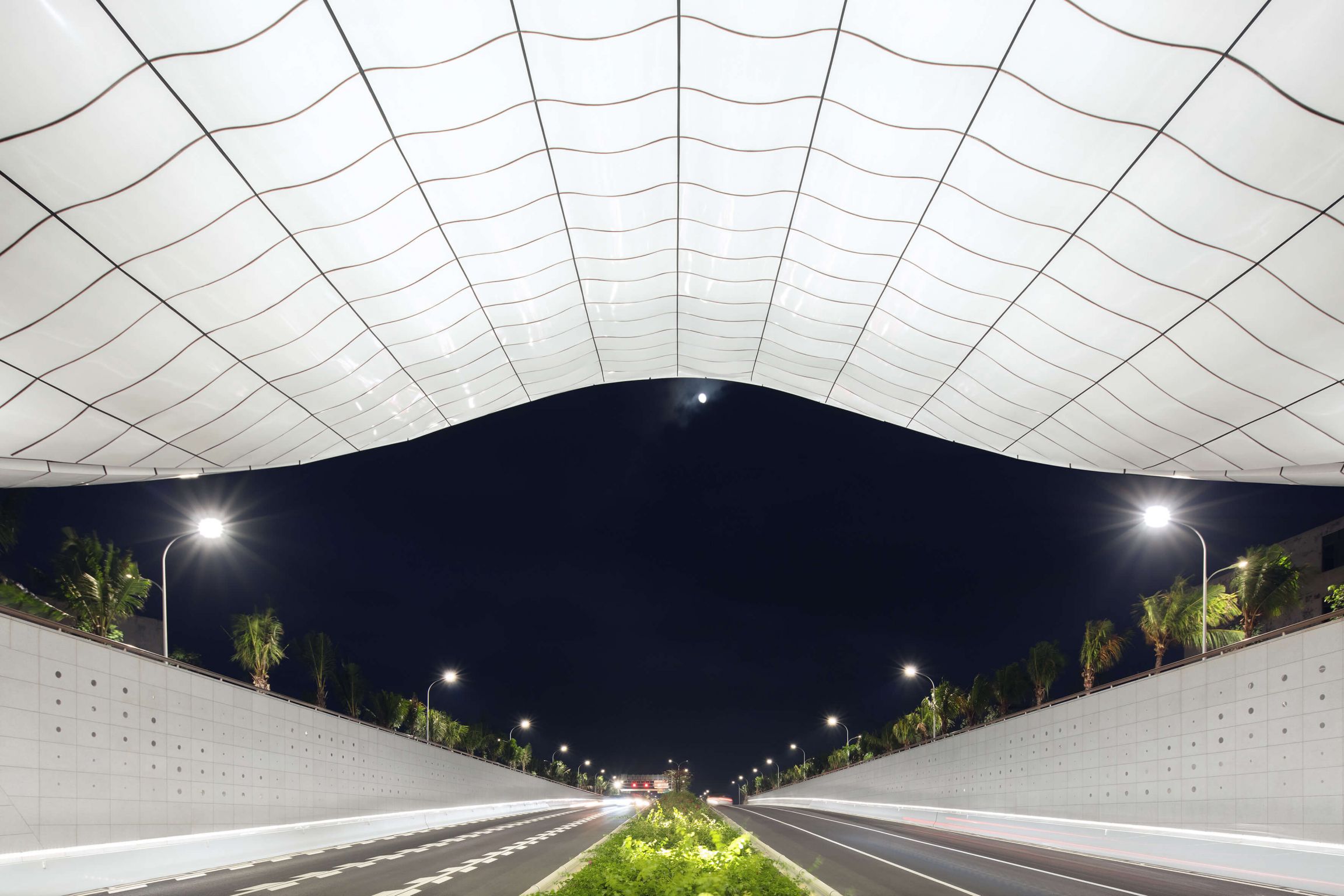 海口文明东隧道光过渡设计 Haikou Wenming East Road Tunnel