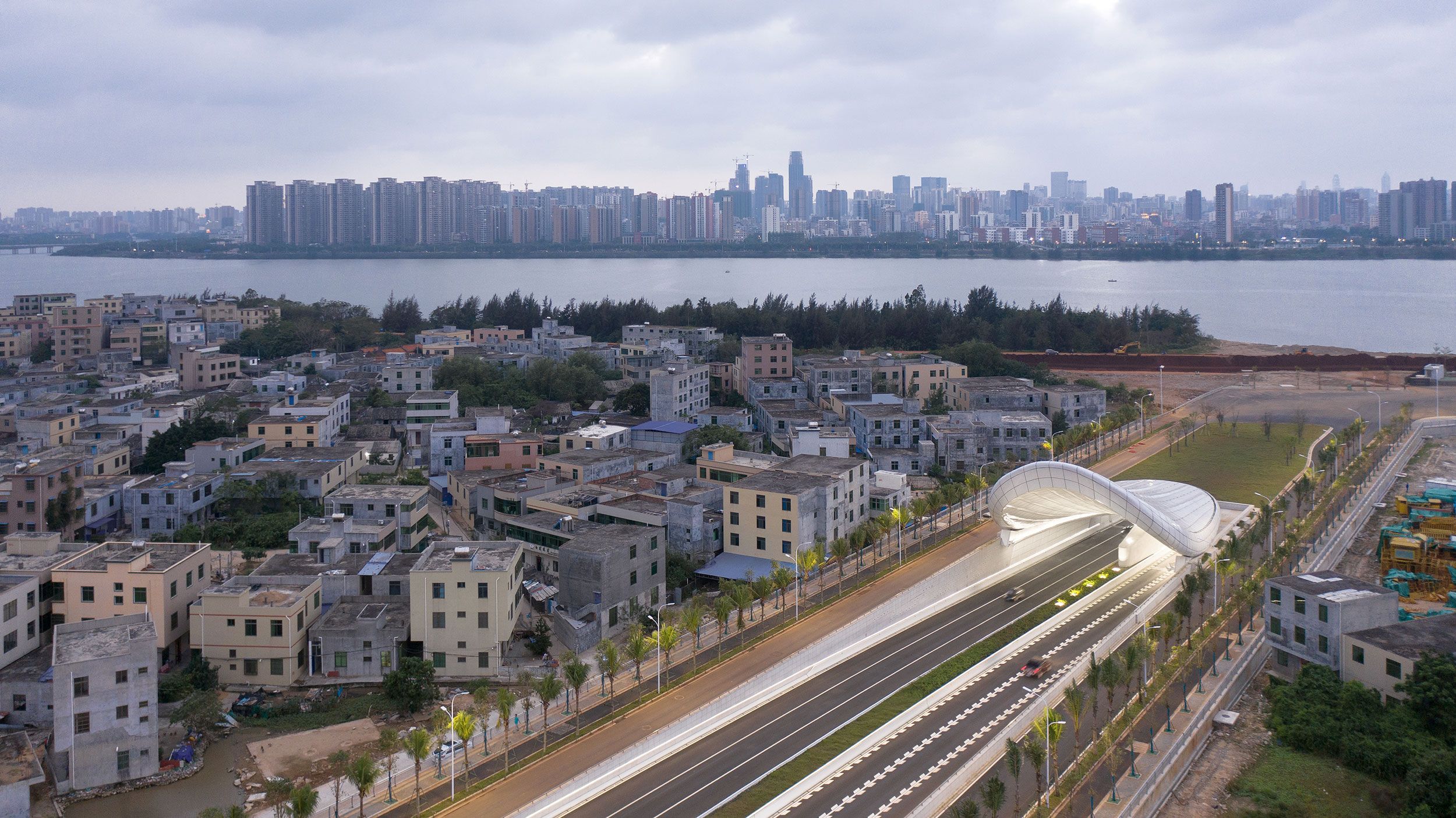 海口文明东隧道光过渡设计 Haikou Wenming East Road Tunnel