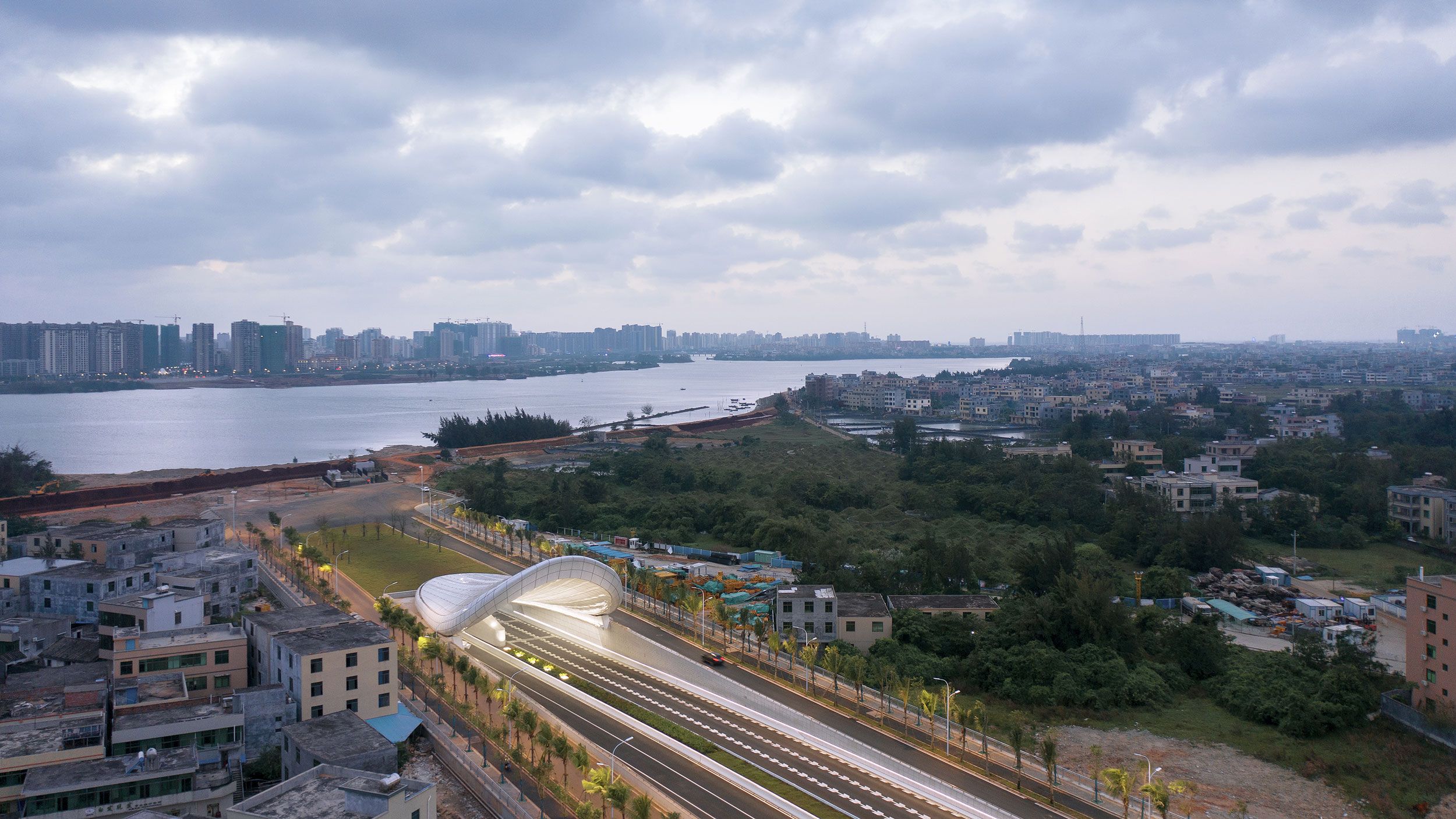 海口文明东隧道光过渡设计 Haikou Wenming East Road Tunnel