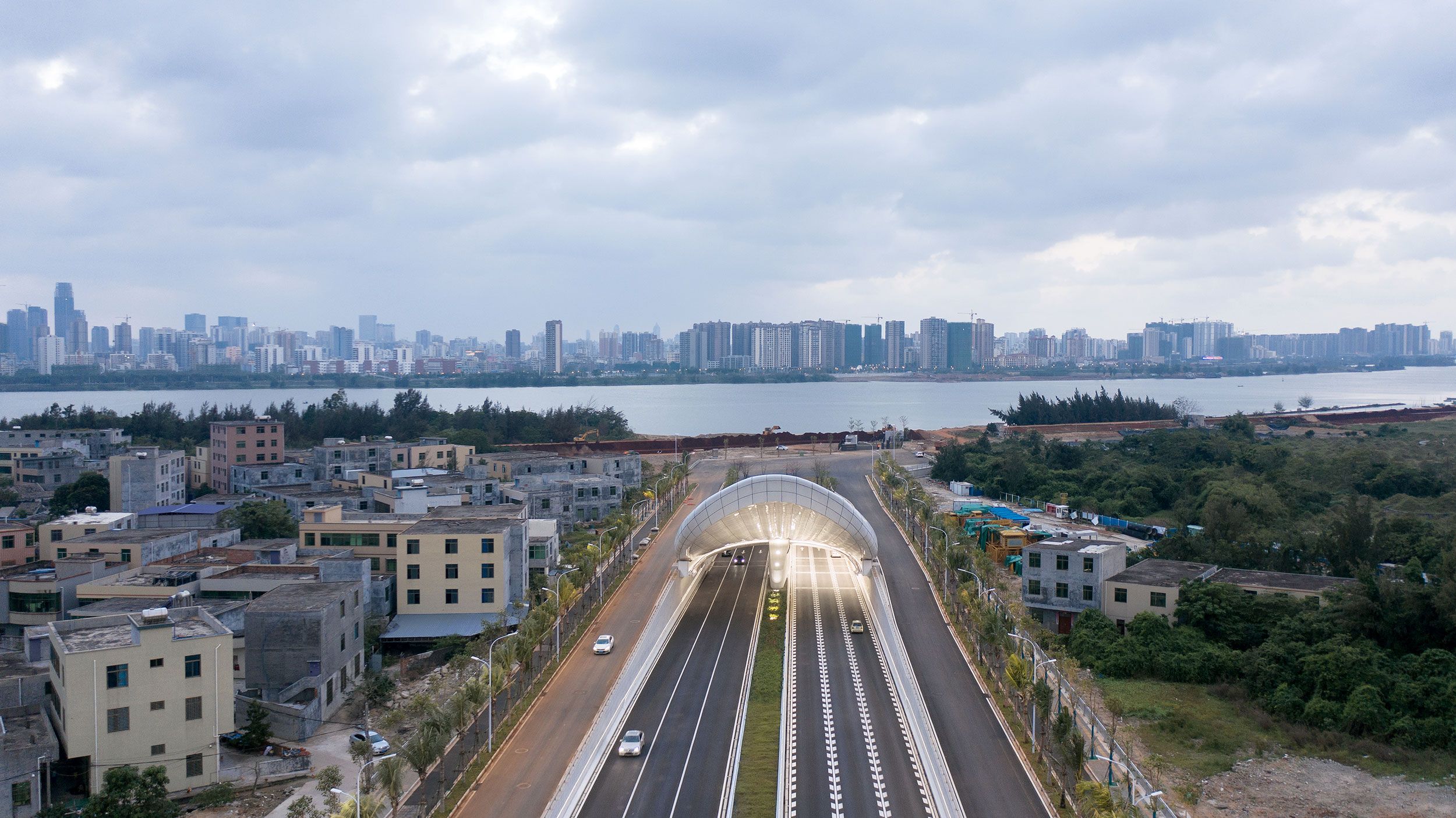 海口文明东隧道光过渡设计 Haikou Wenming East Road Tunnel