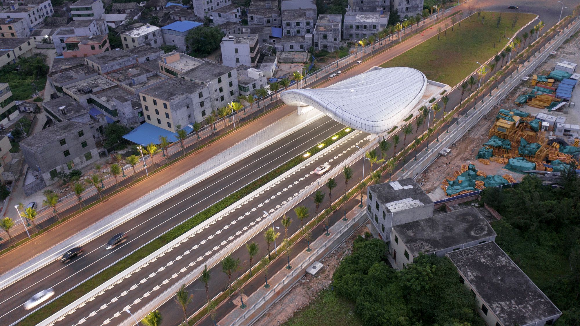 海口文明东隧道光过渡设计 Haikou Wenming East Road Tunnel