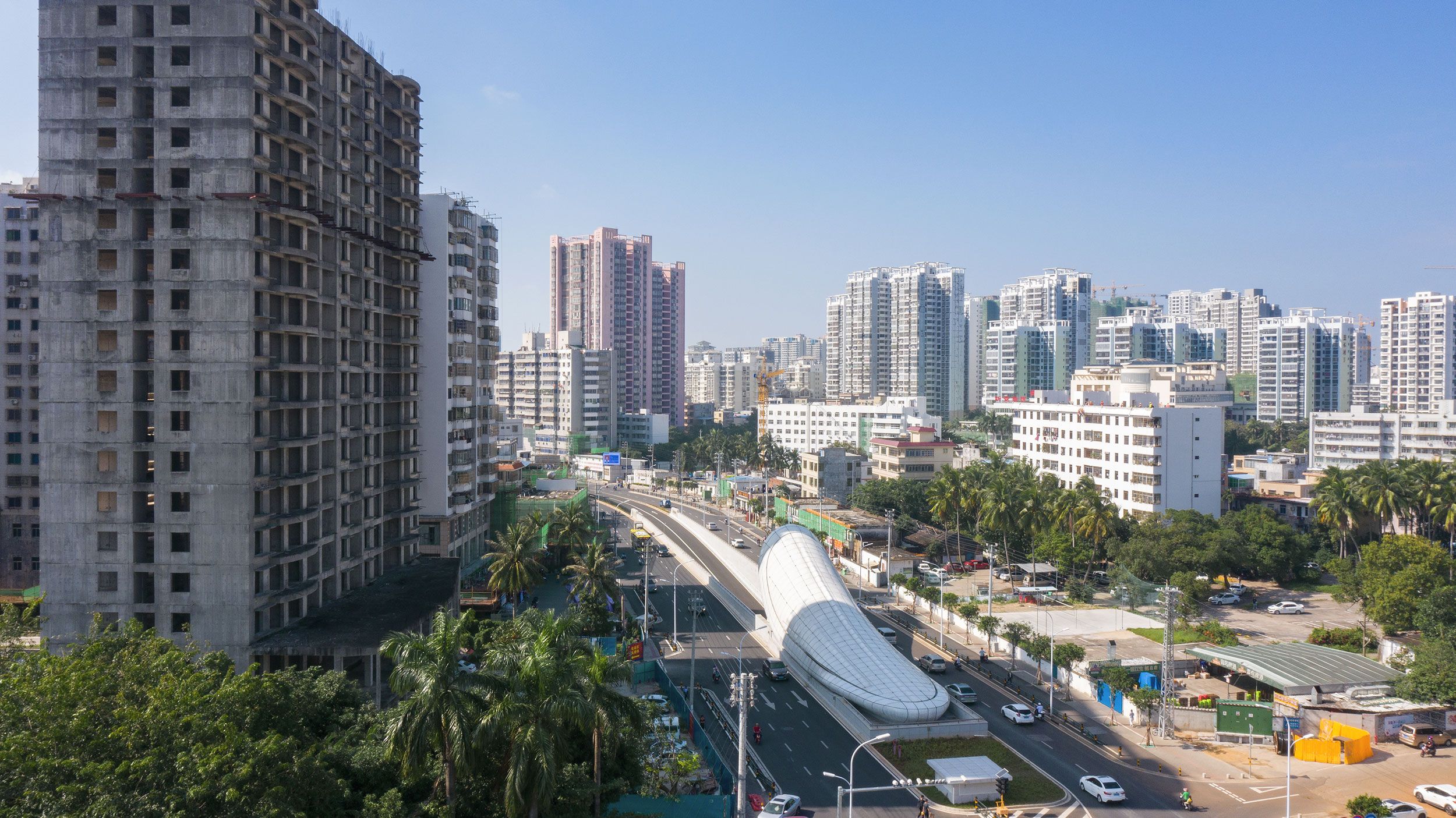 海口文明东隧道光过渡设计 Haikou Wenming East Road Tunnel