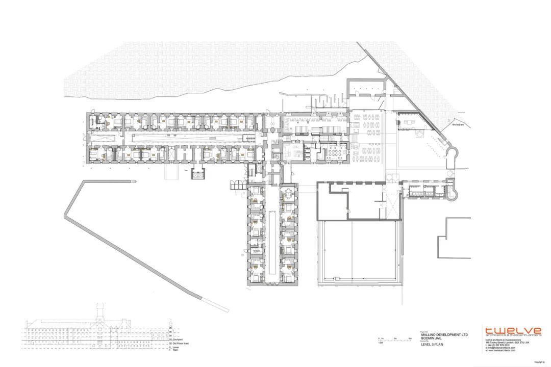 Twelve Architects | 英国博德明监狱酒店+游客观光地