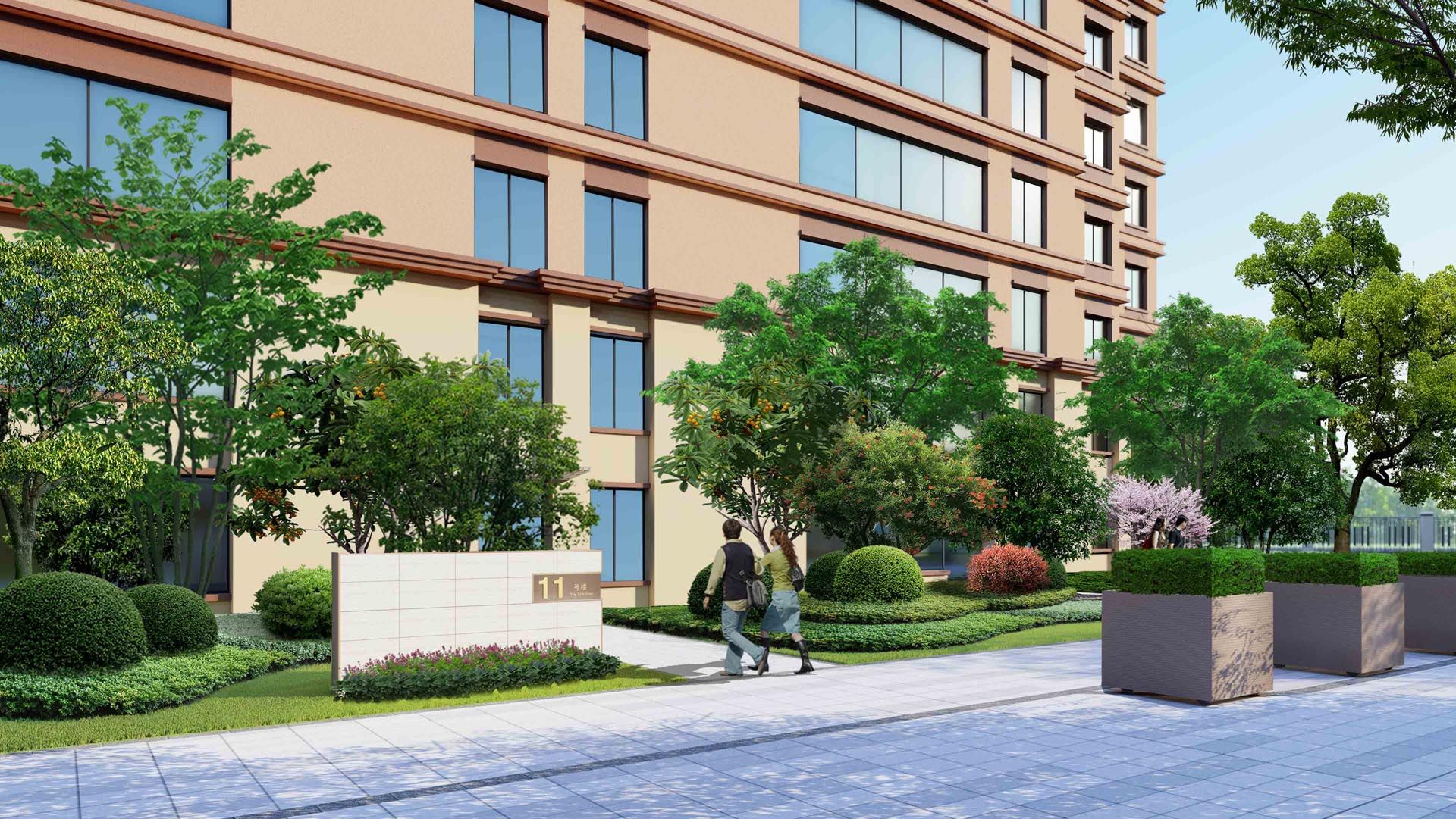 西安市建筑行业阿房宫养老公寓及养老服务中心项目景观设计