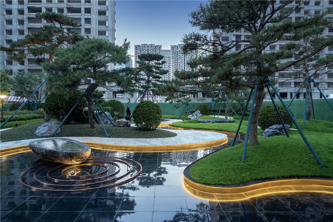 宋韵风华丨潍坊恒信熙湖名筑景观实景样板区