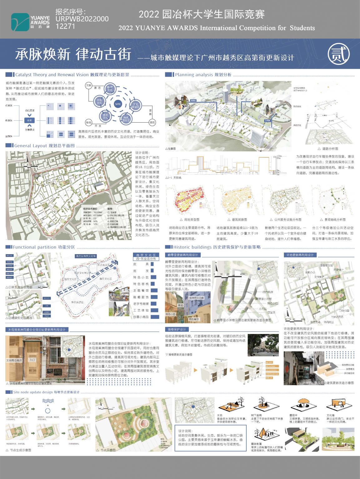 承脉焕新 律动古街——城市触媒理论下广州市越秀区高第街更新设计