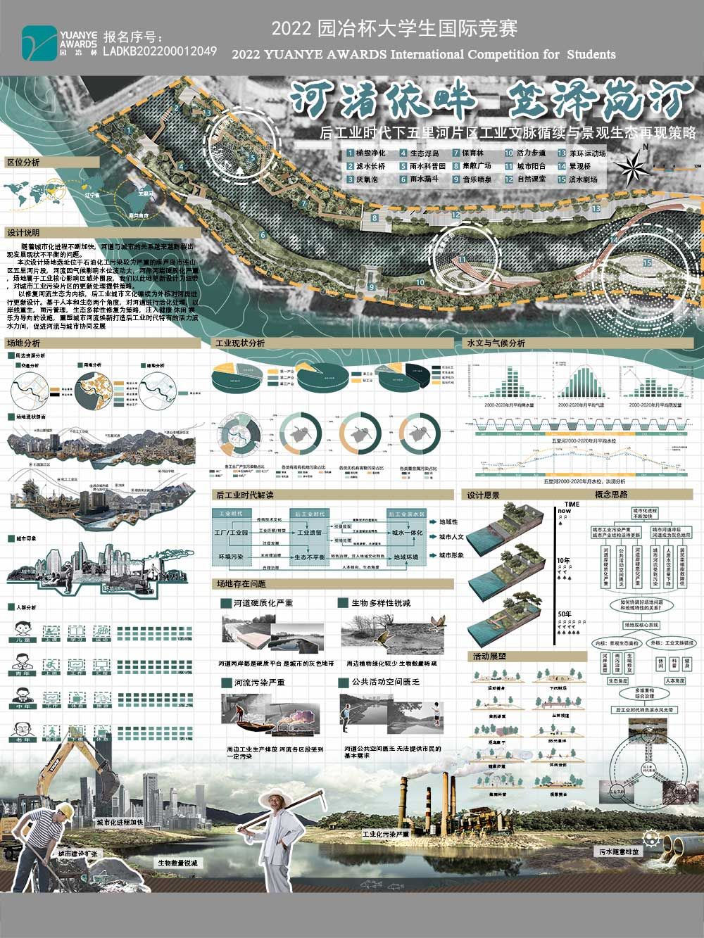 河渚依畔 笠泽岚汀——后工业时代下五里河片区工业文脉循续与景观生态再现策略