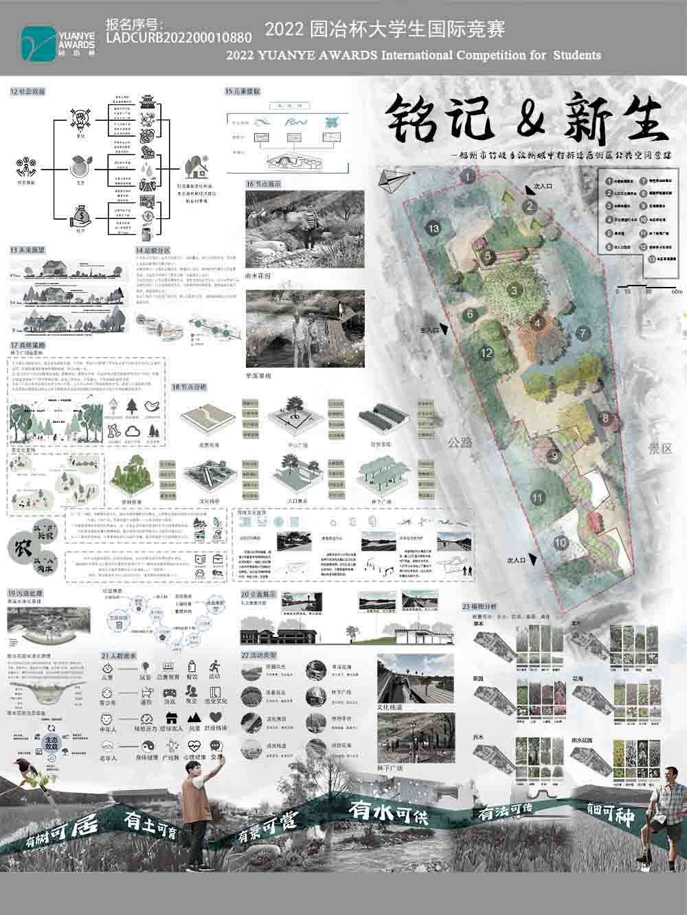 铭记&amp;新生——福州市竹岐乡汶州城中村拆迁后街区公共空间营建
