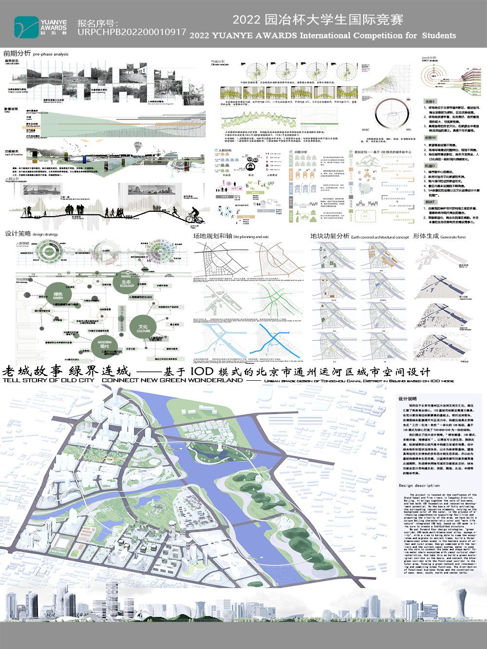老城故事 绿界连城——基于IOD模式的北京市通州运河区城市空间设计