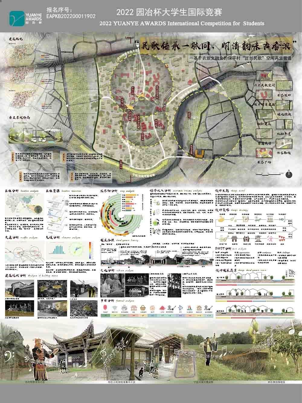“民歌传承一脉同，明清韵味古香浓”——基于农旅文融合的保平村“崖州民歌”空间再生营造