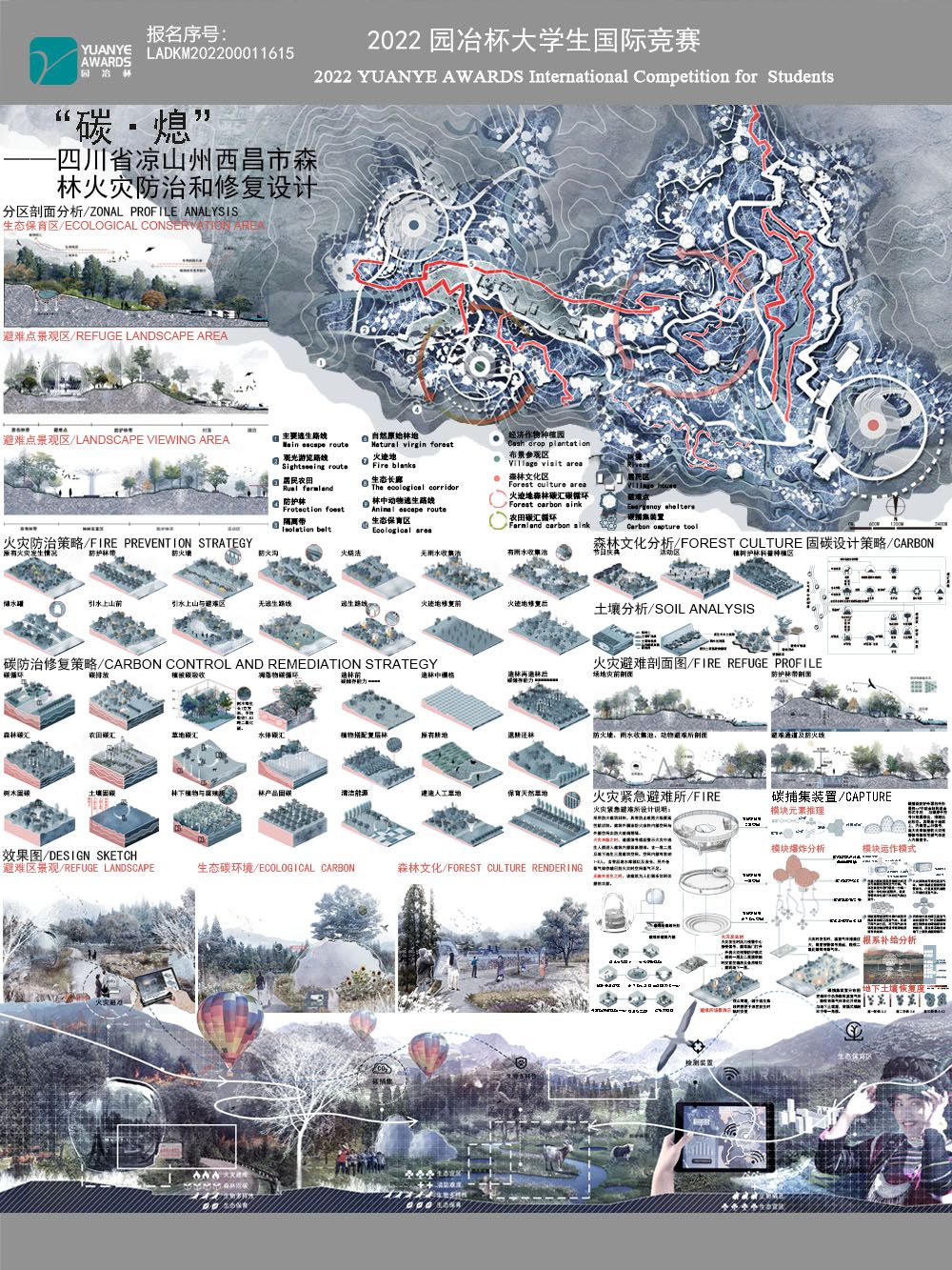 “碳·熄”——四川省凉山州西昌市森林火灾防治和修复设计