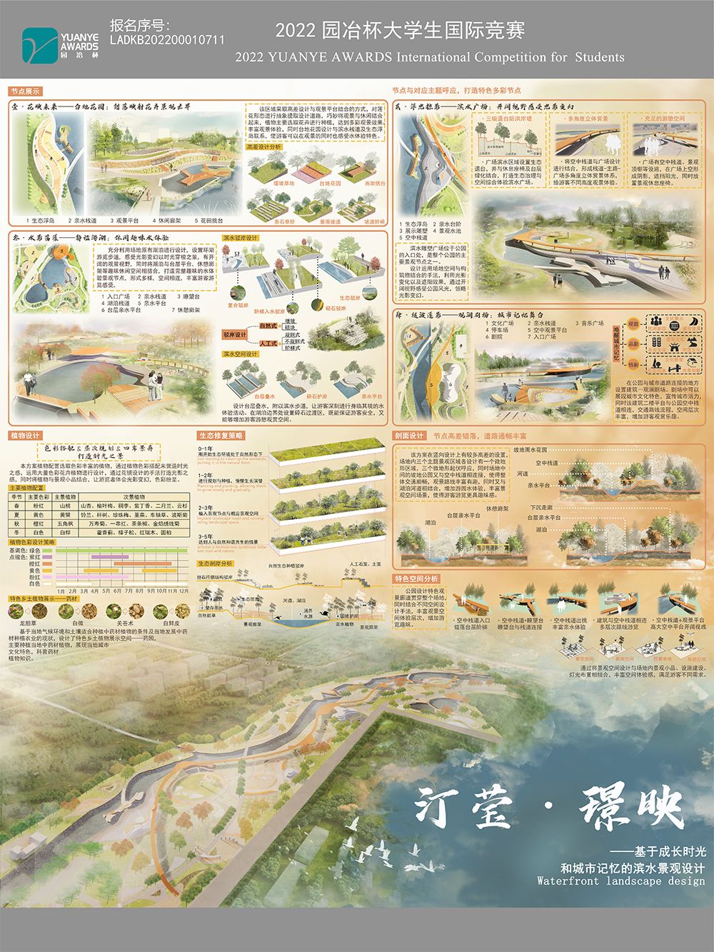 汀莹·璟映 ——基于成长时光和城市记忆的滨水公园设计
