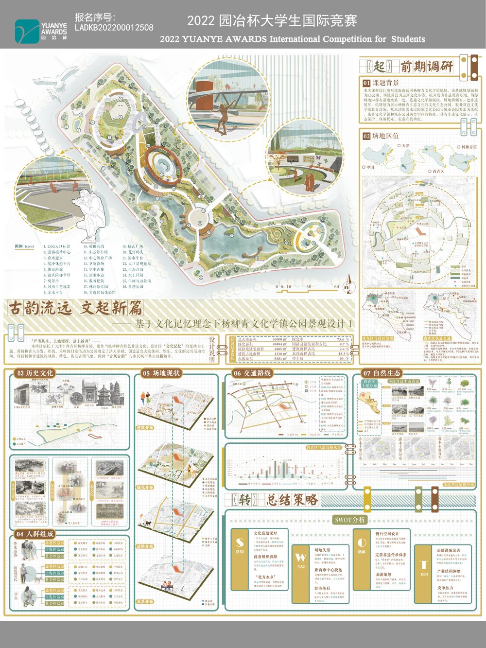 古韵流远 文起新篇 —— 基于文化记忆理念下杨柳青文化学镇公园景观设计
