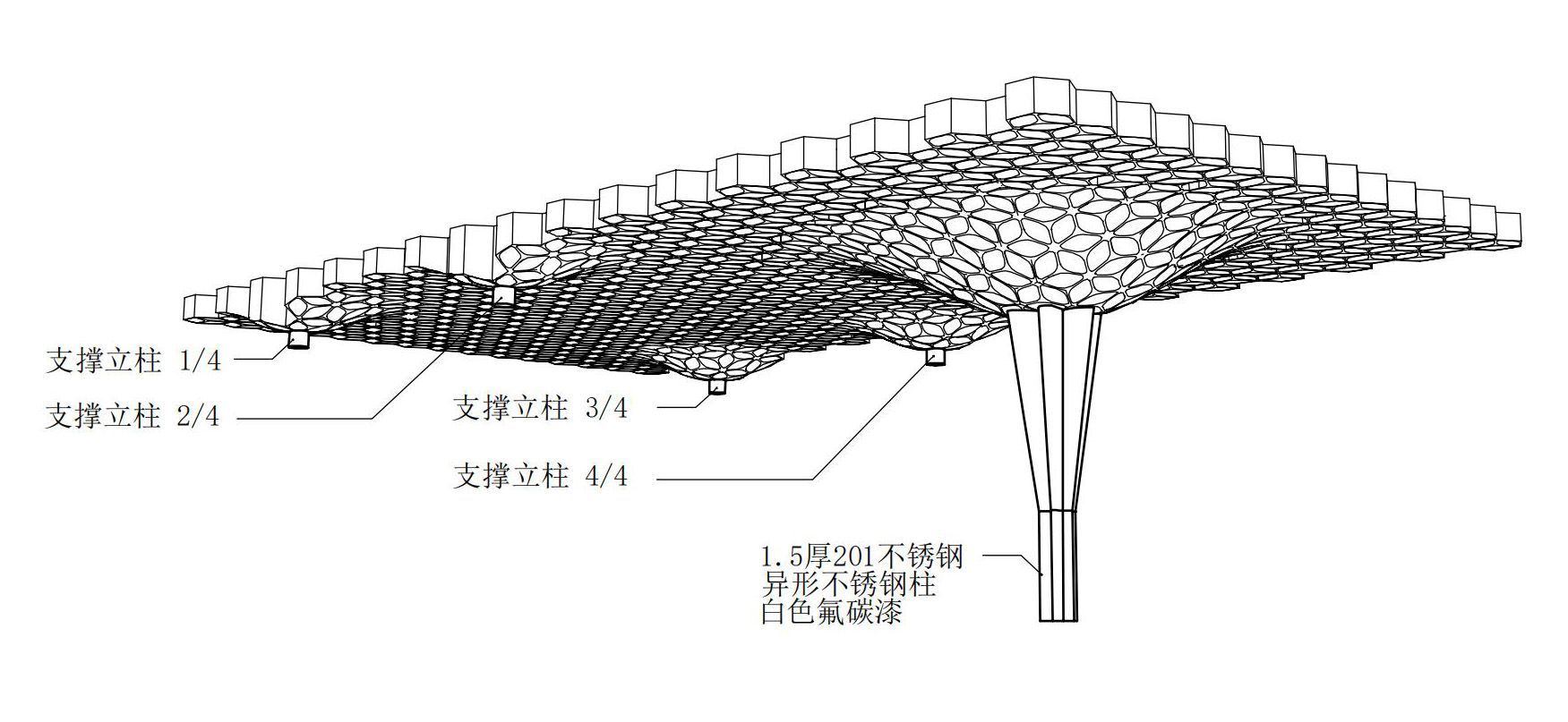 福州·外滩壹号镂空双曲门头数字化设计及建造