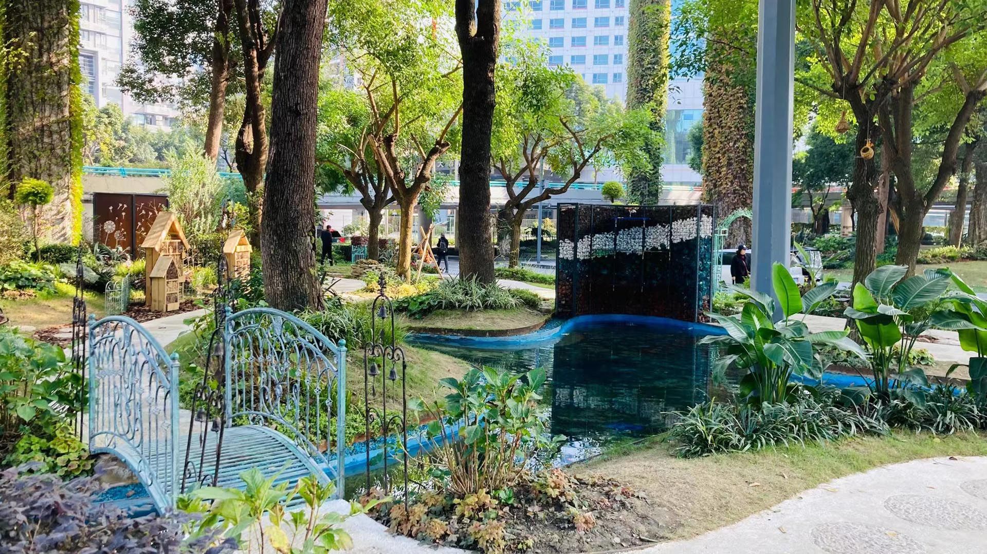 成都市公园城市绿化事业发展中心2021年大运会氛围营造-二环永丰立交桥桥区公园城市