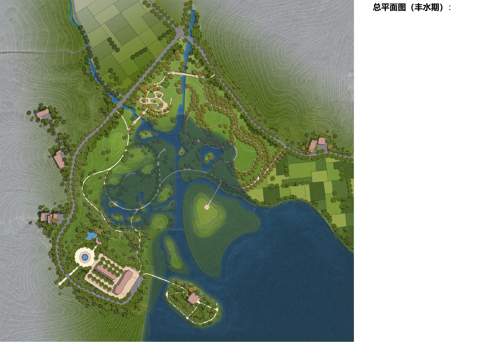 霍山县单龙寺白鹤州公园景观规划设计