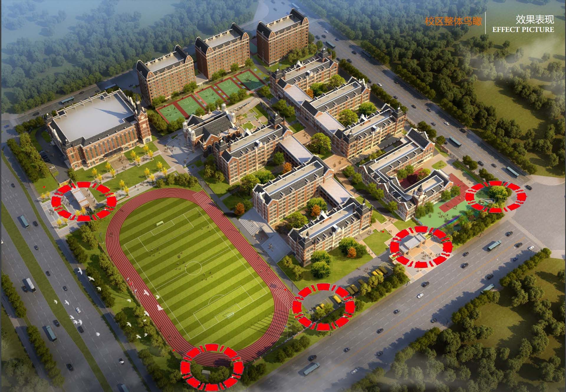 合肥新华北城外国语学校景观工程