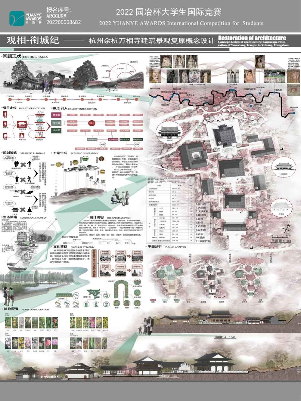 观相-衔城纪------杭州余杭万相寺建筑景观复原概念设计