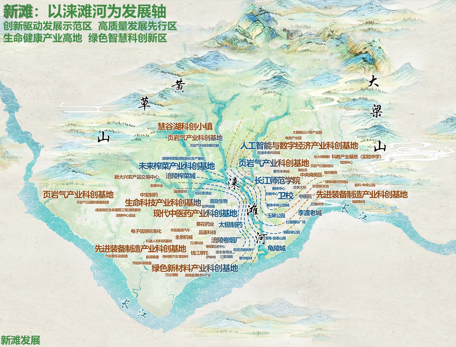 重庆市涪陵高新区涞滩河生态修复规划设计