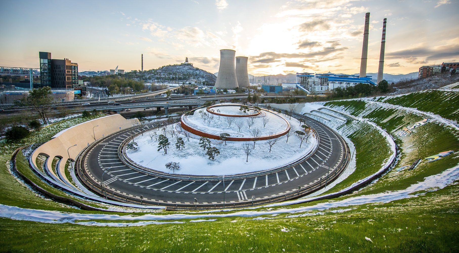 北京市石景山区石龙匝道景观提升工程