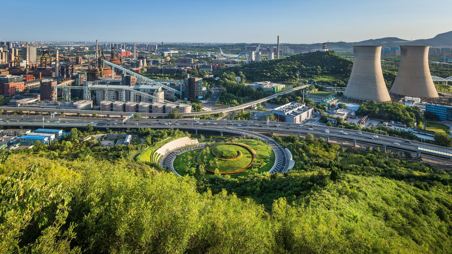 北京市石景山区石龙匝道景观提升工程
