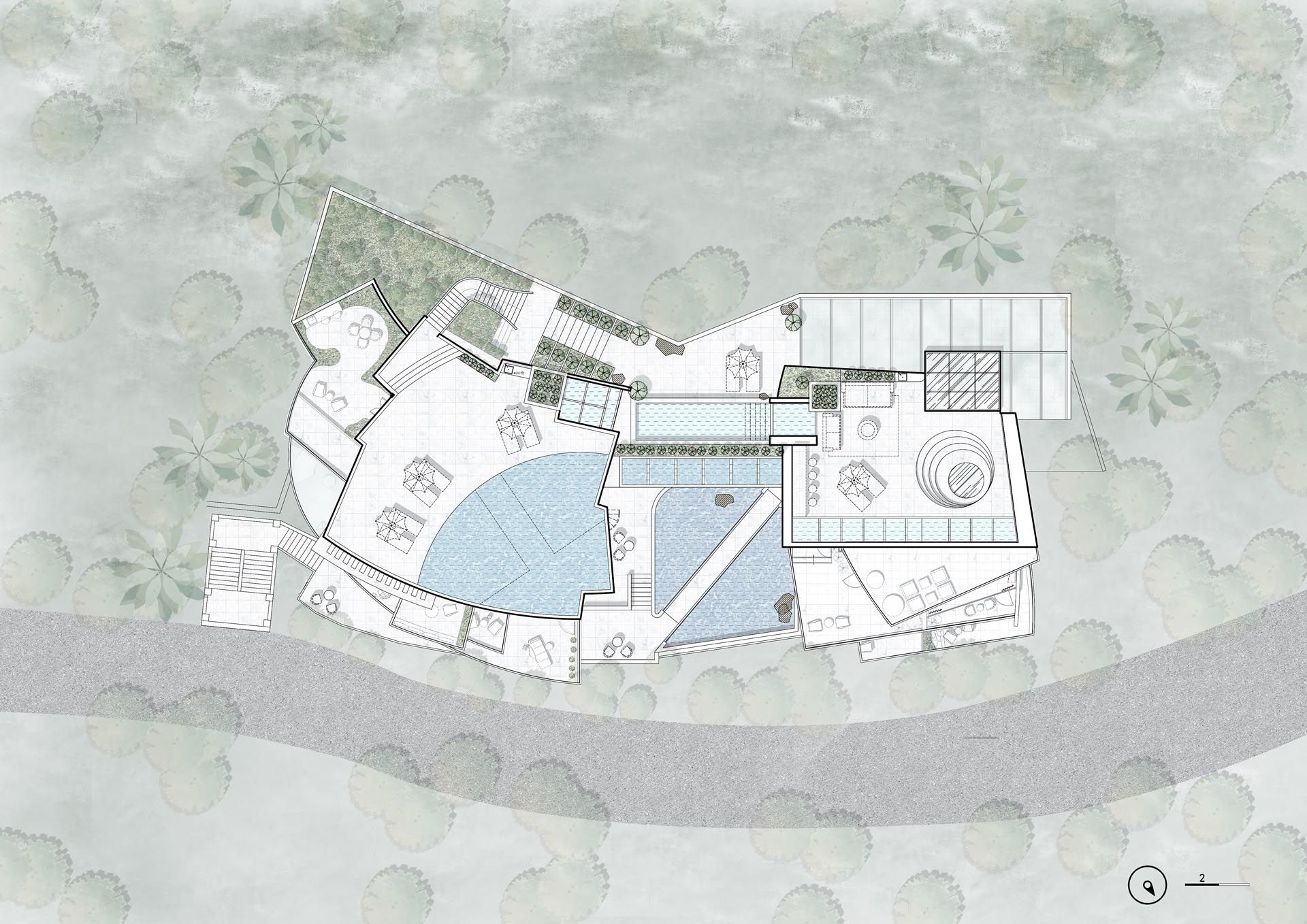 《流水望月》大理青绿海景度假酒店设计Full Moon – Dali Qinglv-Fuyun House Design