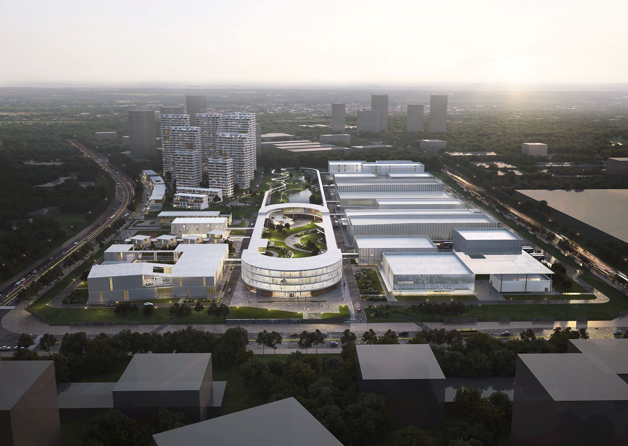人福药辅迁扩建项目规划及概念建筑设计Overall Planning and Conceptual Architectural Design of Extension Project of Humanwell Factory Buildings