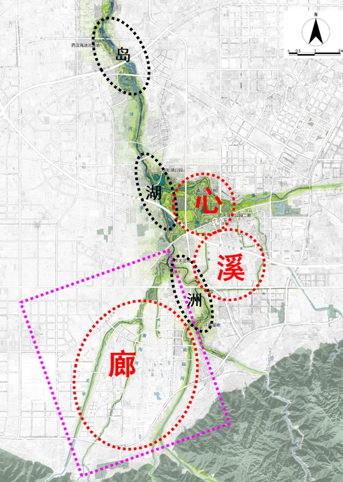 西安高新区沣河、潏河入沣口环境综合治理二期工程