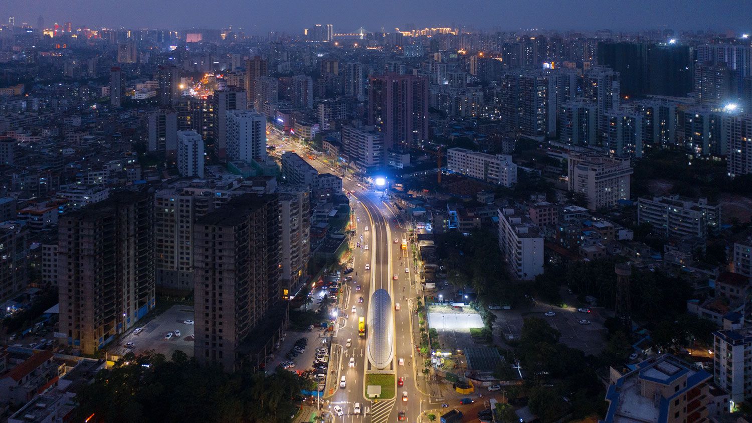 海口文明东隧道光过渡设计 Haikou Wenming East Road Tunnel