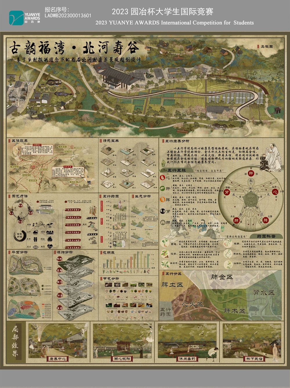 古韵福湾·北河寿谷——基于乡村振兴理念下的雁石北河村康养景观规划设计
