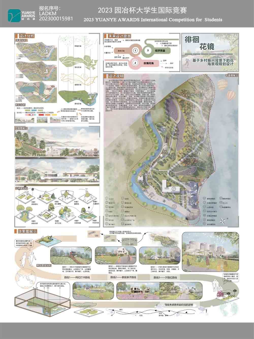 徘徊花镜——基于乡村振兴背景下的花海景观规划设计