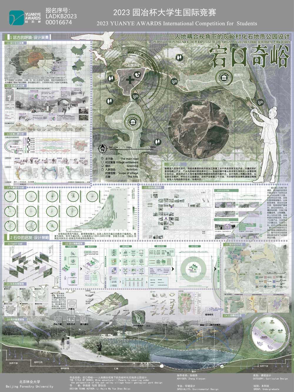 宕口奇峪——人地耦合视角下的灰峪村化石地质公园设计