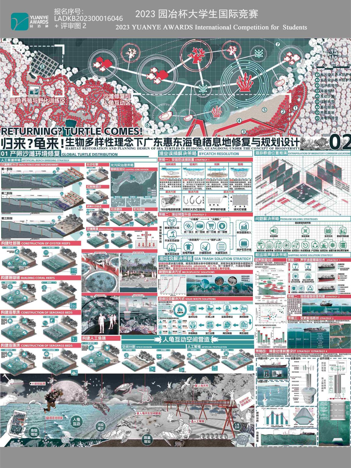 归来？龟来！生物多样性理念下广东惠东海龟栖息地修复与规划设计