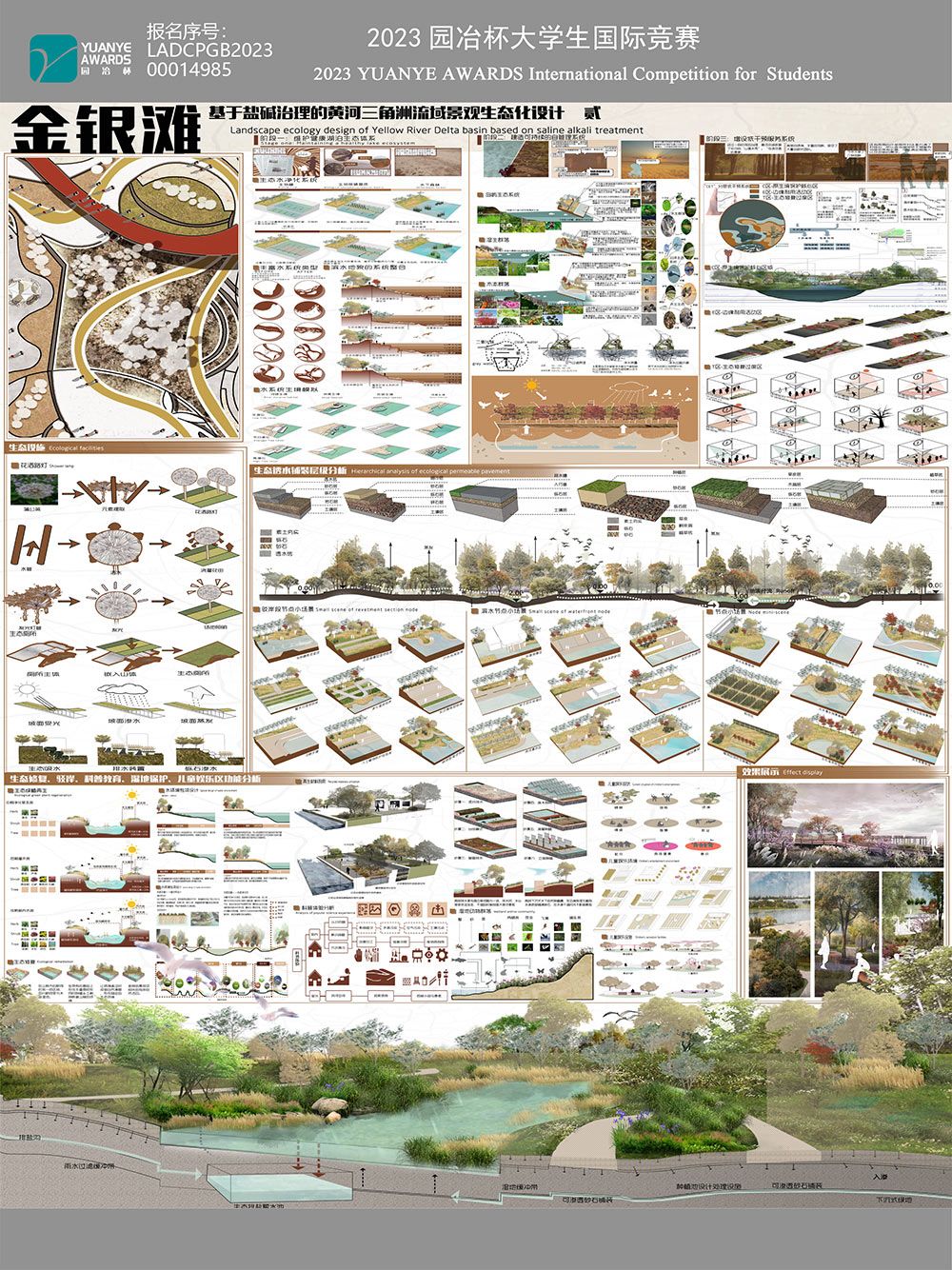金银滩——基于盐碱治理的黄河三角洲流域景观生态化设计研究