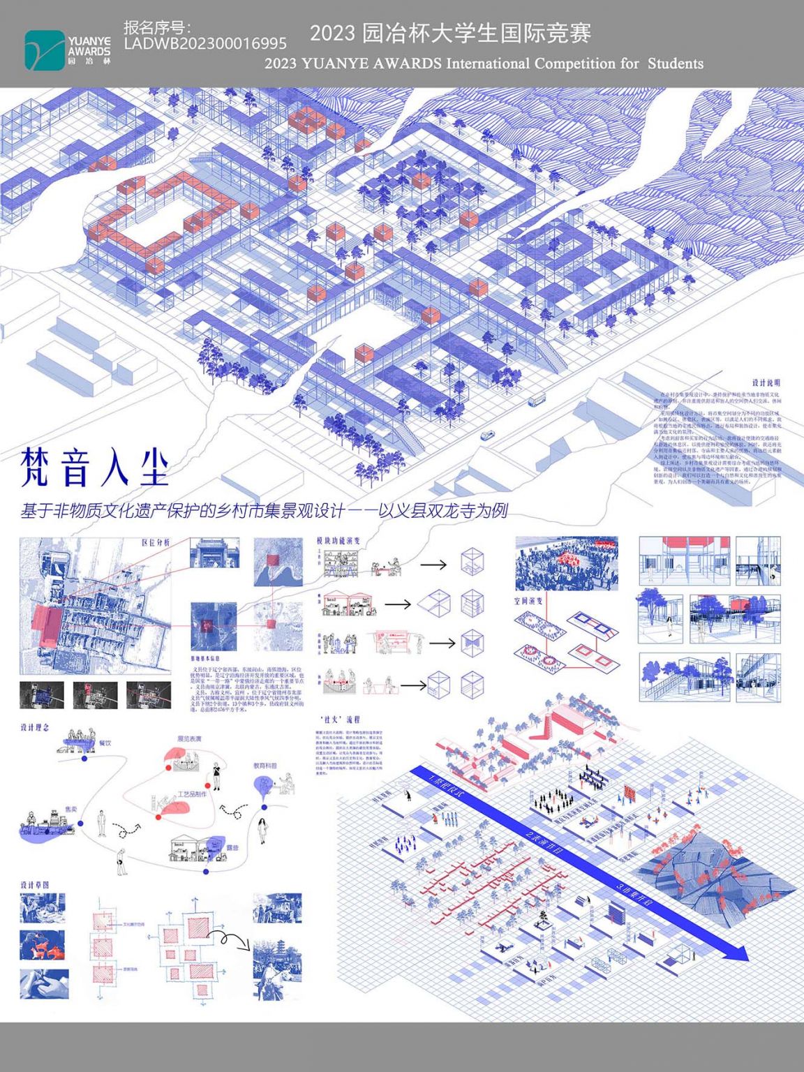 梵音入尘  基于非物质文化遗产保护的乡村市集景观设计 ——以义县双龙寺为例  2