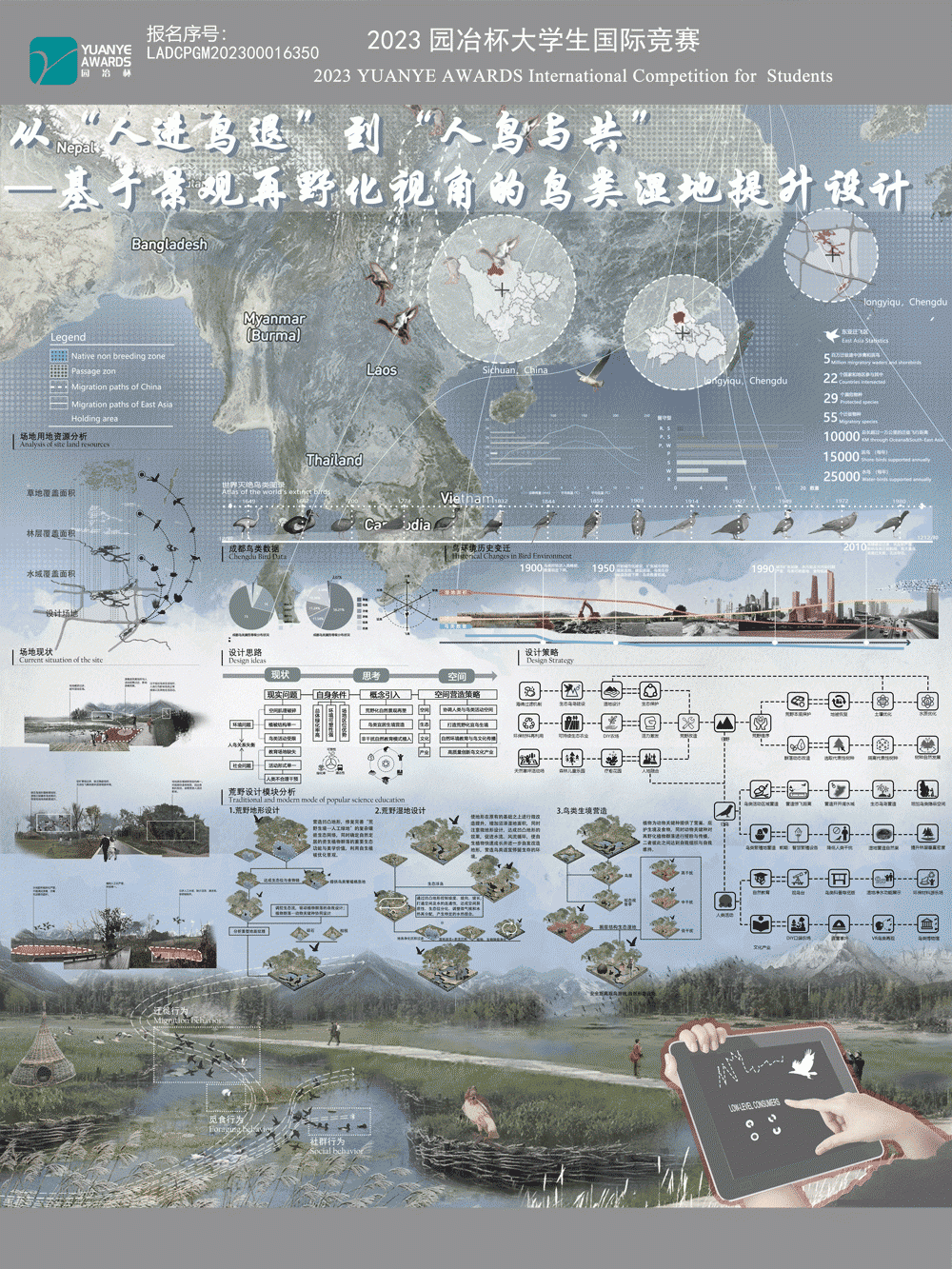 从“人进鸟退”到“人鸟与共” —基于景观再野化视角的鸟类湿地提升设计