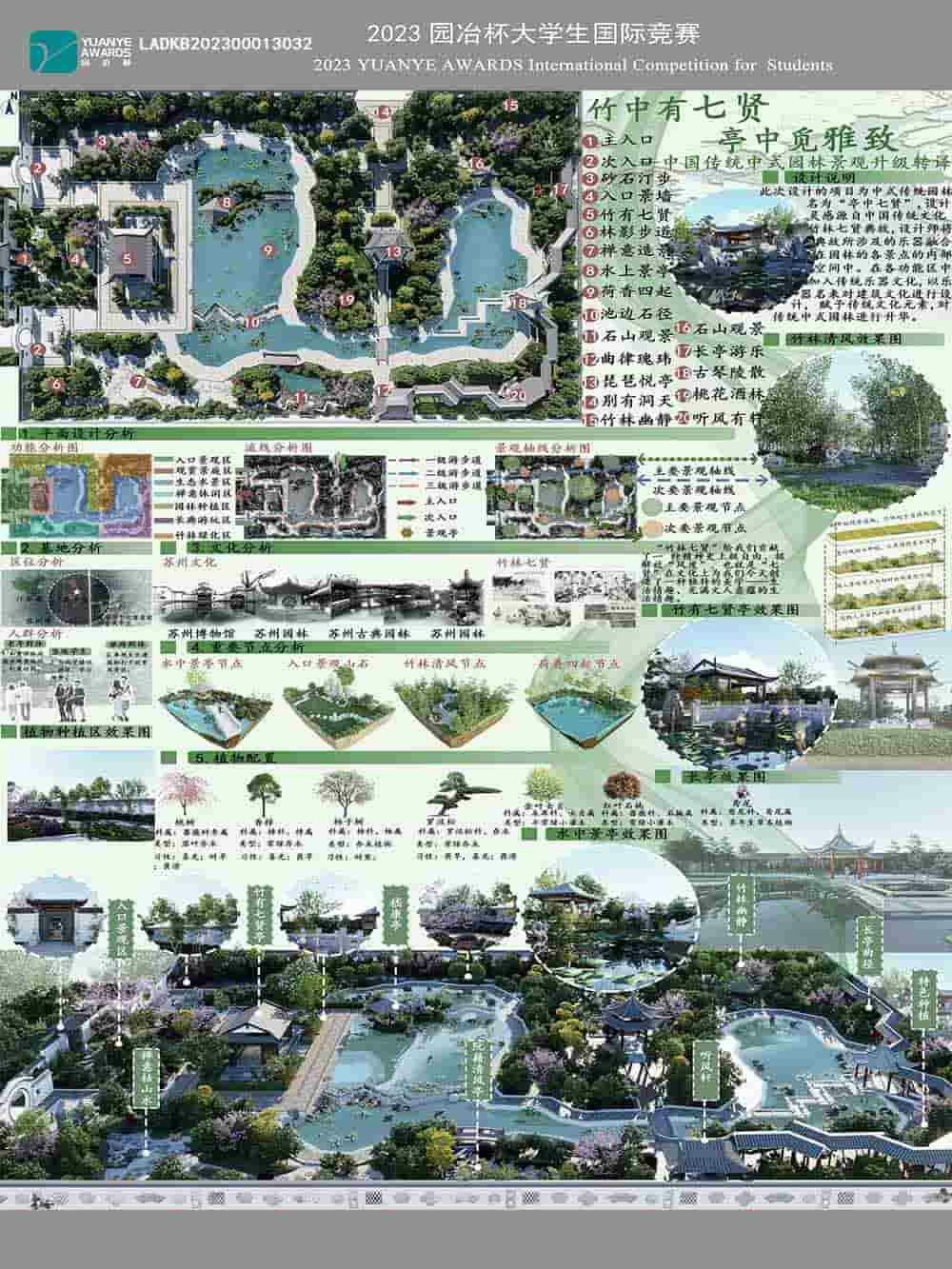竹中有七贤、亭中觅雅致—中国传统中式园林景观升级转译