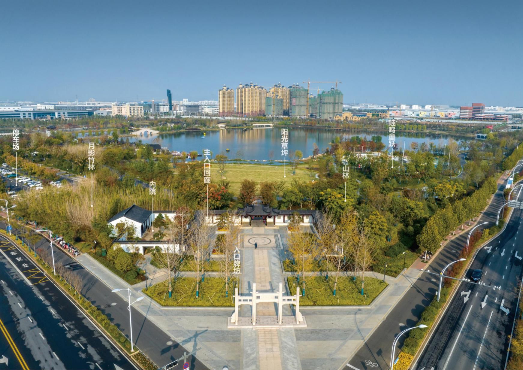 苏滁现代产业园苏州公园(良塘湖)景观绿化设计及银杏公园提升设计