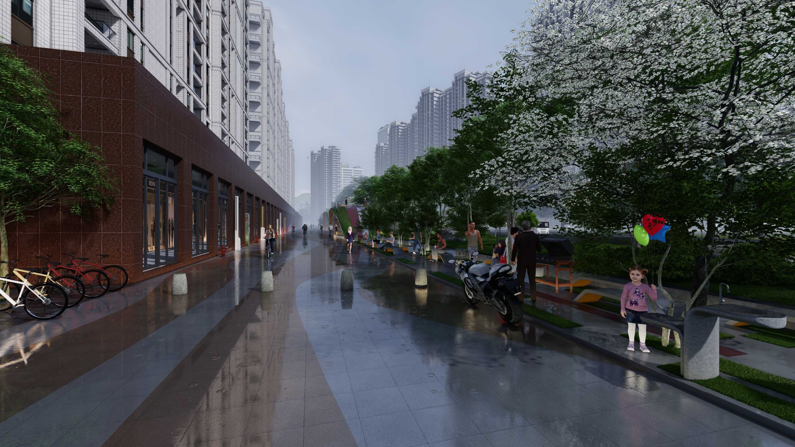 康安路丘园城市客厅微景观设计