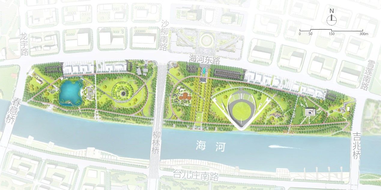 天津海河柳林“设计之都”核心区设计公园规划设计