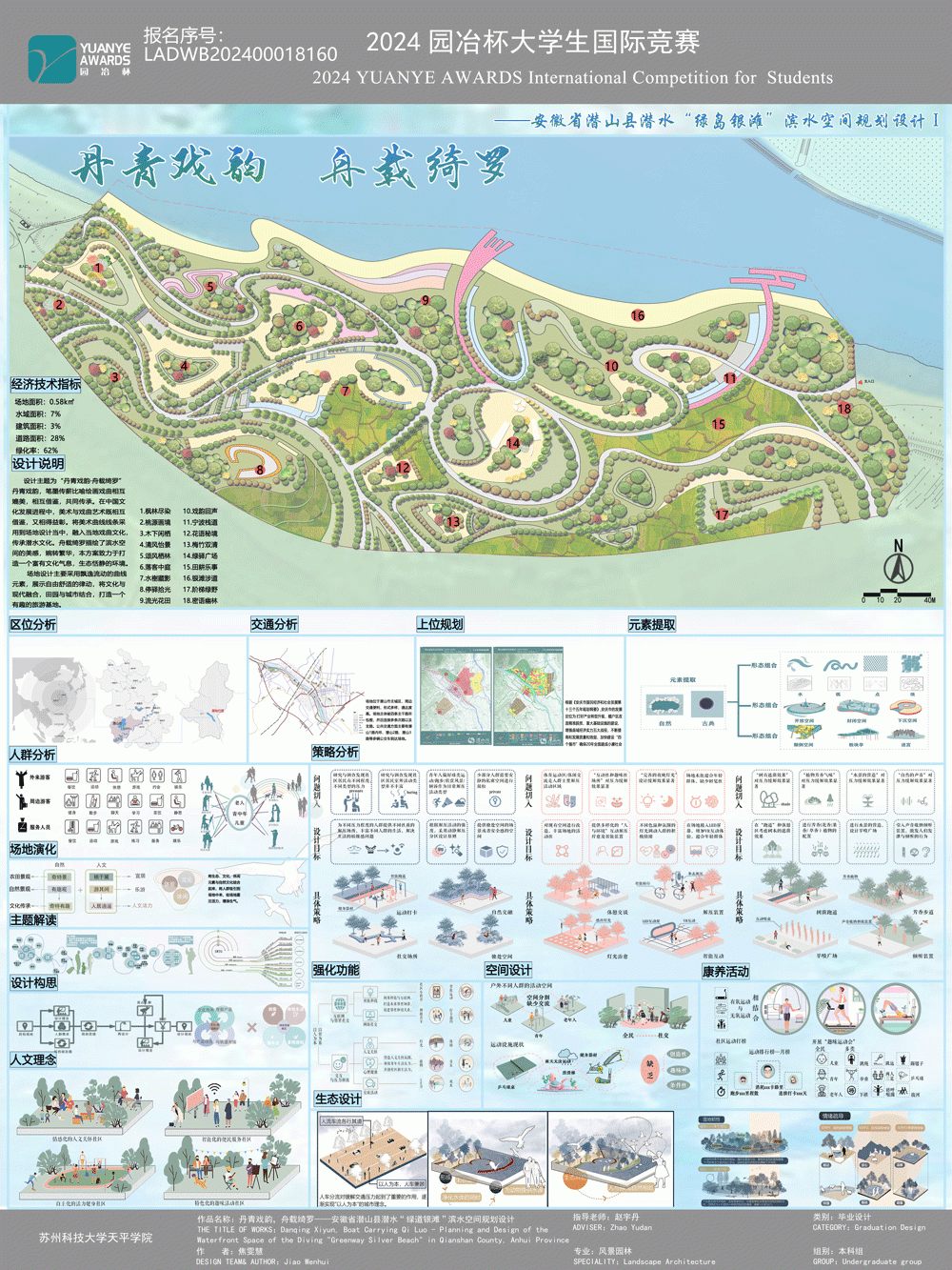 丹青戏韵，舟载绮罗——安徽省潜山市潜水“绿道银滩“滨水空间规划设计””