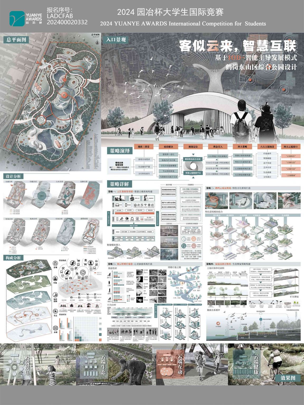 “客似云来，智慧互联”基于IOD-智能主导发展模式鹤岗东山区综合公园设计