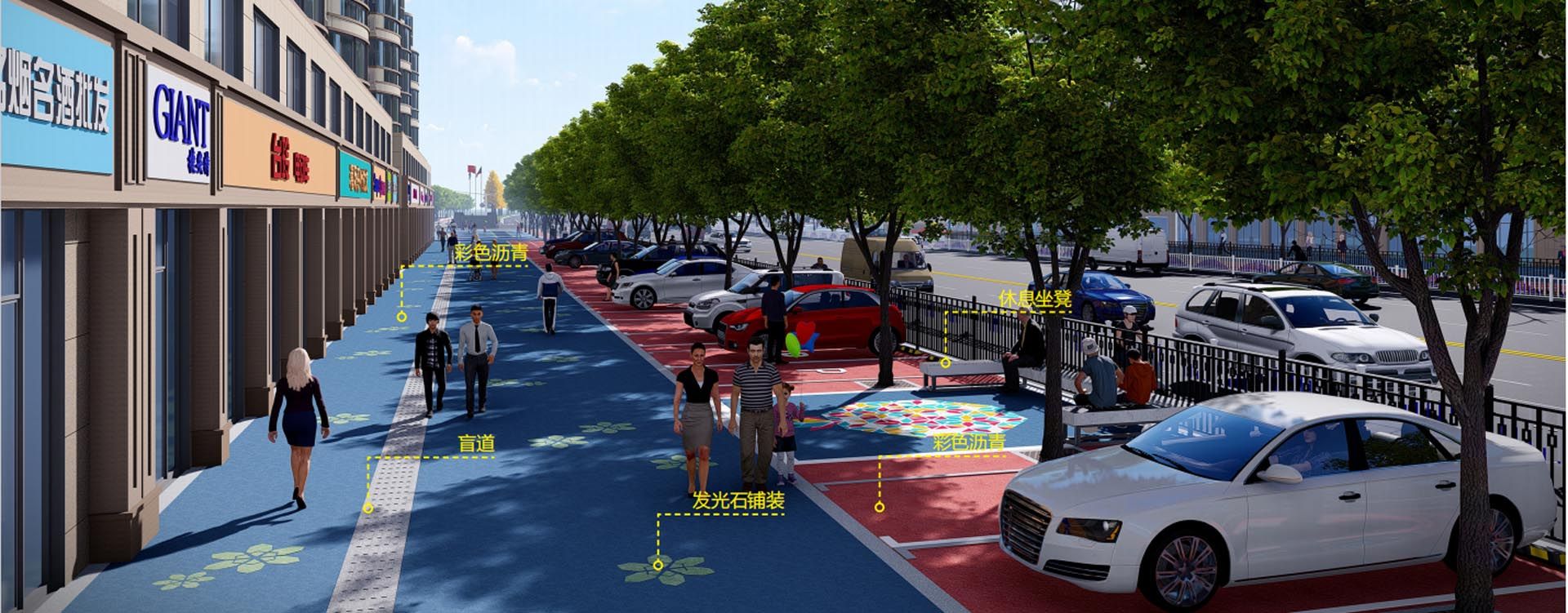 “一街一景，一路一亮点”--- 沭阳县人民东路、光荣路、深圳西路沿街建筑景观提升工程